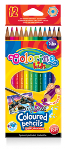Карандаши цветные акварельные с кисточкой (12 цветов), 33039PTR Colorino