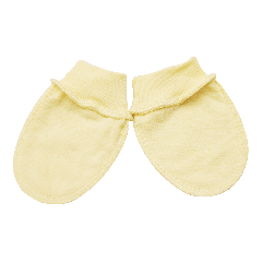 Трикотажные антицарапки с легким начесом (желтые), Minikin 57801