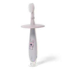 Зубная щетка с защитным кольцом (серая), Babyono (12+ мес) 552/01