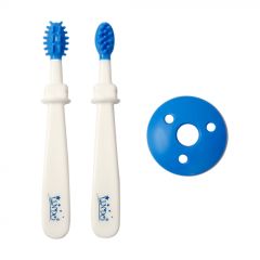 Набор зубных щеток 2шт. (бело-синие), Lindo PK072