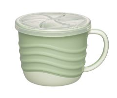 Чашка для пиття і снеків 2 в 1 "Зелена серія", 250 мл., (зелена), Nip 37069