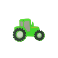 Силиконовый прорезыватель ''Трактор'' (зеленый), Lindo Li 328