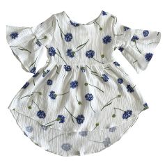 Муслінове плаття для дівчинки (білий з принтом), Minikin  223814