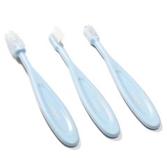 Набор зубных щеток 3шт. (голубые) BabyOno 550/02