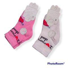 Шкарпетки для дитини, рожеві (I love mum dad) ALEYNA 0085