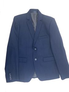 Стильный пиджак для мальчика (темно-синий), 443