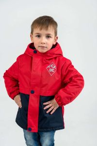 Демісезонна куртка з трикотажною підкладкою "Оскар" (червона), DC Kids