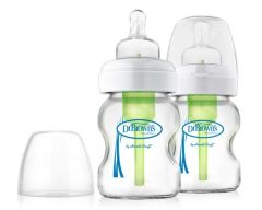 Набор стеклянных бутылочек с широким горлышком Options (2х150мл), Dr. Brown's WB5200-P4