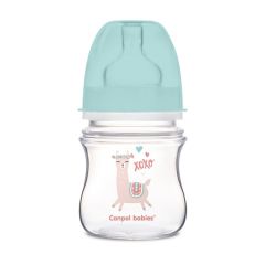 Антиколиковая бутылочка с широким отверстием  120мл (лама) Canpol Babies 35/220