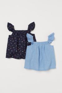 Легка блуза для дівчинки від H&M 1шт.(блакитна)
