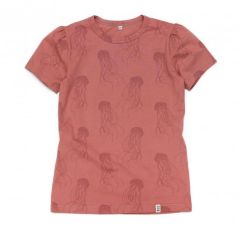 Трикотажная футболка для девочки, 12023-1
