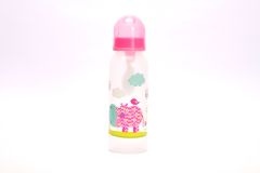 Бутылочка мягкая для каш (с ложечкой и щеткой для чистки) 250 мл, розовая, Lindo LI 123