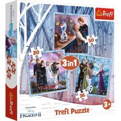 Пазли "Frozen'' 3в1 Trefl 34853