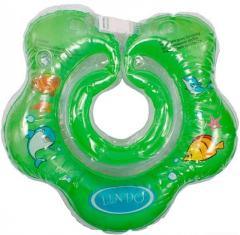 Надувной круг для купания детей Lindo LN-1561 (зеленый)