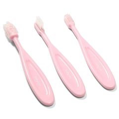 Набір зубних щіток 3шт. (рожеві) BabyOno 550/01