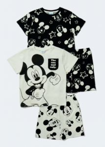 Пижама для мальчика "Mickey Mouse" 1шт. (черная с принтом)