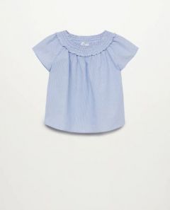 Бавовняна блуза для дівчинки