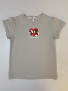 Трикотажная футболка для девочки "Mickey&Minnie", Ф-319199 Mokkibym