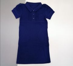 Плаття-поло для дівчинки (синє), ПЛ-63