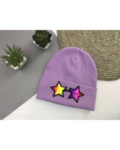 Трикотажна шапка для дівчинки (бузкова), Talvi 02183