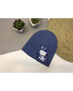 Трикотажна шапка для дитини (сіро-синя), Talvi 02097