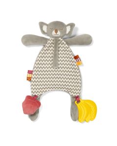 Іграшка-обіймашка з підвіскою для соски та з прорізувачем "Маленькі друзі", BABYONO, 1445