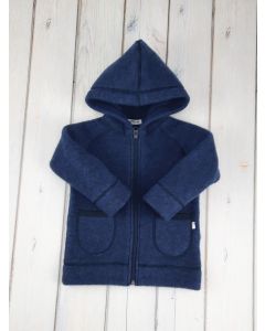 Вовняна курточка-худі для дитини (синя), 16-4 Mokkibym