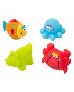Іграшки-пирскавки для ванної "Морські мешканці" (4 шт.), Akuku A0362