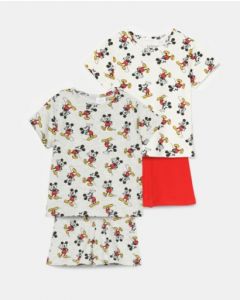 Трикотажний комплект "Mickey Mouse" 1шт. (біла футболка і червоні шорти)