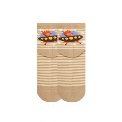 Трикотажні шкарпетки для дитини (бежеві), Duna, 4270