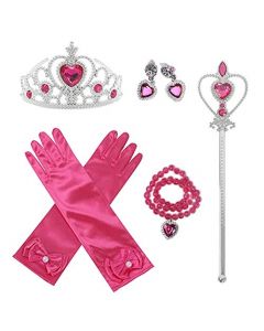 Набір аксесуарів "Princess Dress Up Accessories" (5шт) фуксія, Disney  