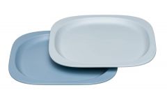 Набір тарілок для годування "Зелена серія" 2 шт., (блакитні), Nip 37068