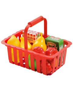 Кошик для супермаркету з продуктами (червоний), Ecoiffier 000981