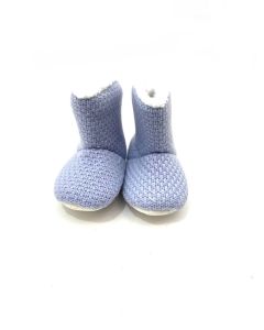 В'язані пінетки-чобітки для дитини (блакитні)