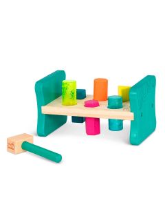 Розвиваюча дерев'яна іграшка-сортер - Бум-Бум, Battat BX1762Z