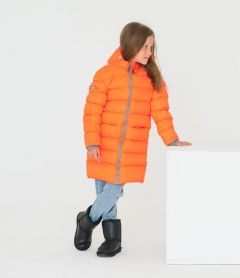 Тепла куртка "Мішель" з флісовою підкладкою (оранжева), DC Kids