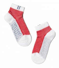 Бавовняні шкарпетки для дитини, Conte 13С-34СП 309 (білий-червоний)