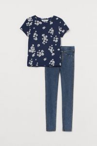 Комплект-двійка (футболка+джеггінси) для дівчинки від H&M