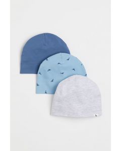 Набір трикотажних шапочок для дитини з органічної бавовни (3 шт.) від H&M