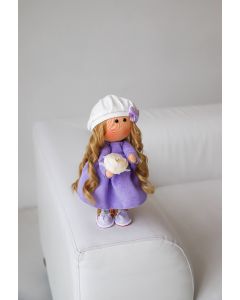 Текстильна лялька ручної роботи "Мері"  ДекоЛад