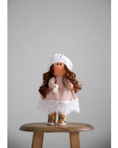 Текстильна лялька ручної роботи "Діана"  ДекоЛад