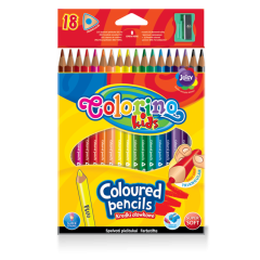 Кольорові олівці трикутні (18 кольорів), 57431PTR Colorino