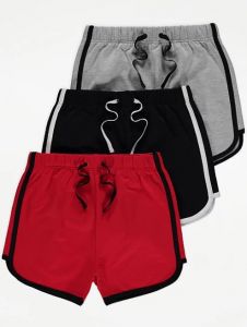 Трикотажні шорти з легкою флісовою байкою  для дитини 1 шт. (чорні)