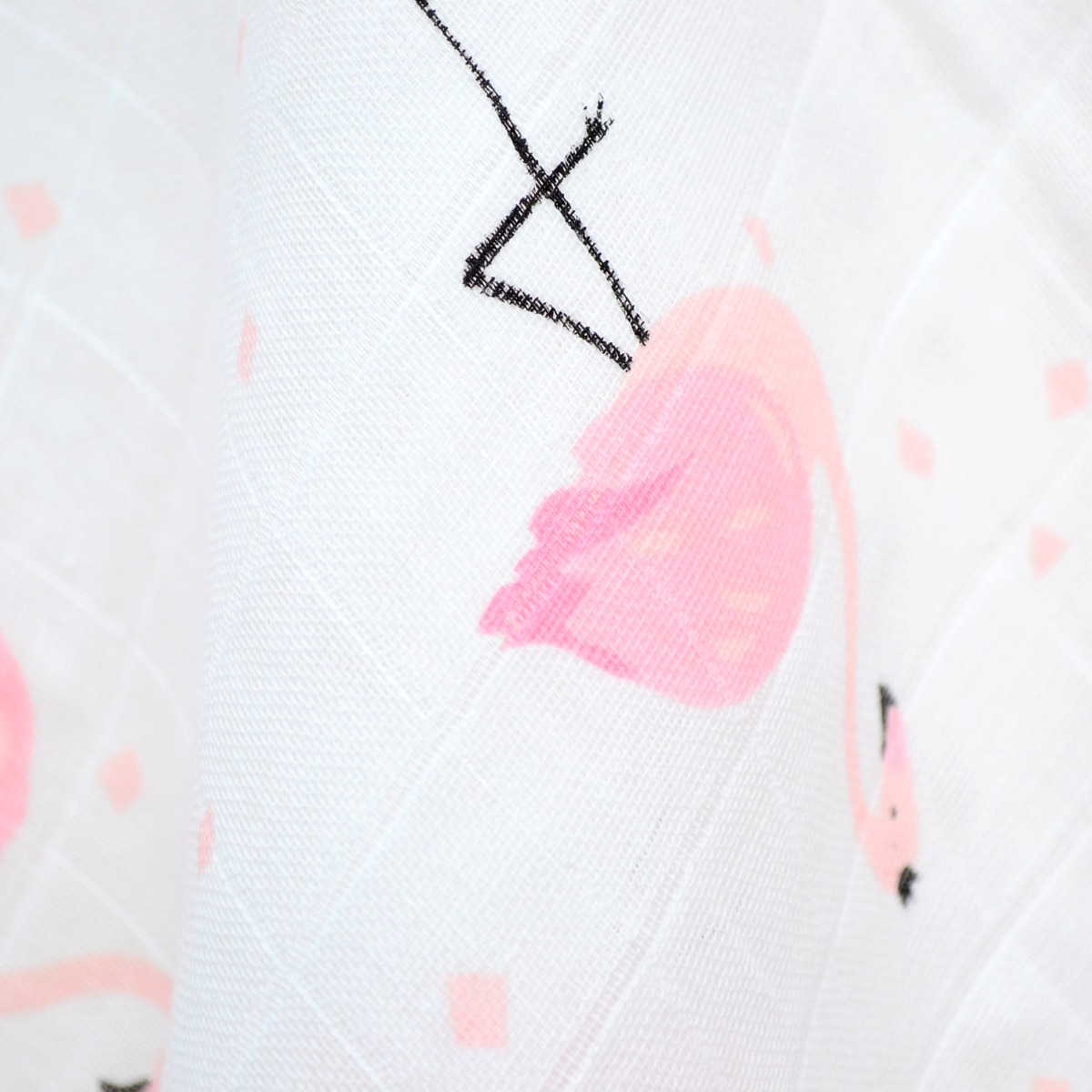 Муслиновая пеленка, 120*100 (фламинго), Minikin 2015214