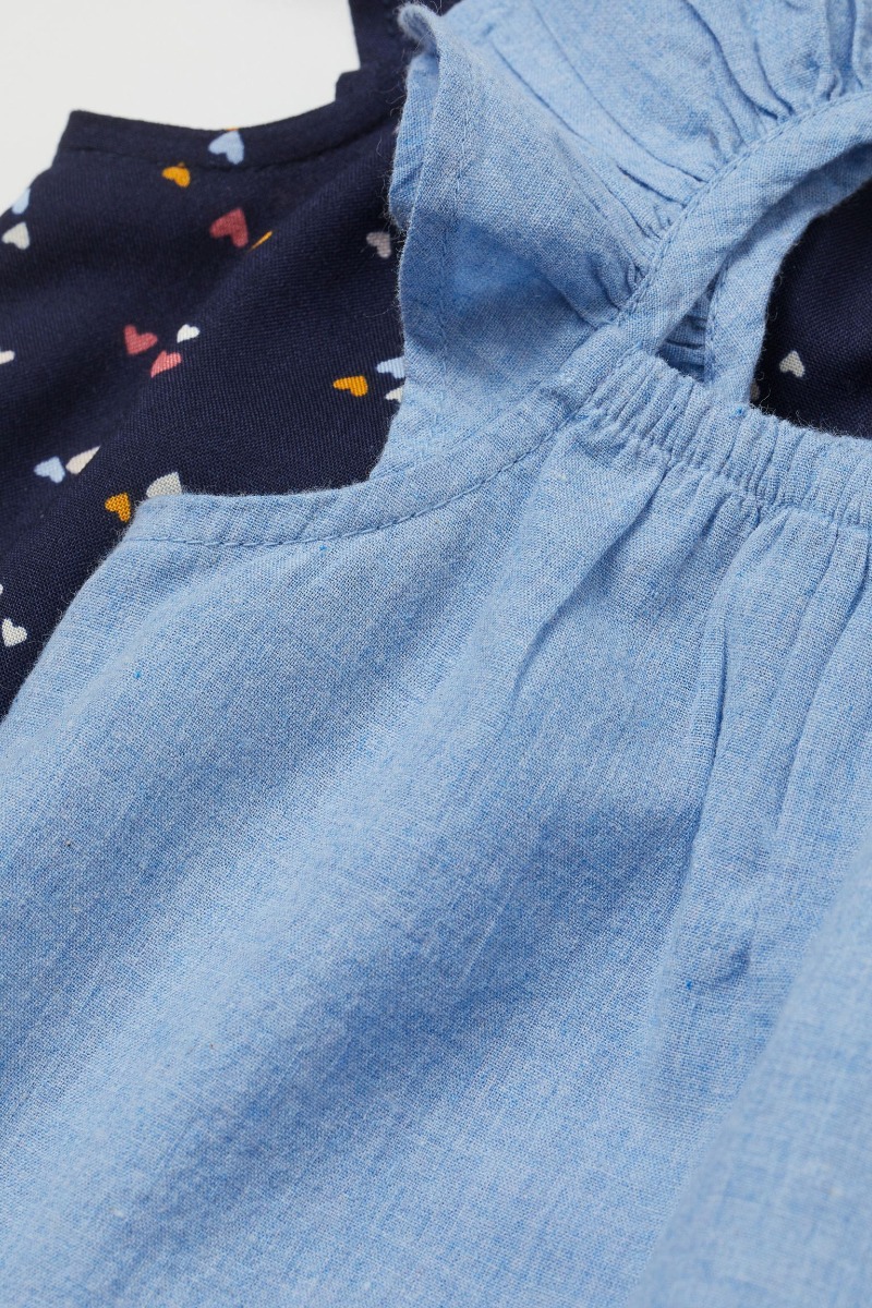 Легкая блуза для дівчинки від H&M 1шт.(голубая)