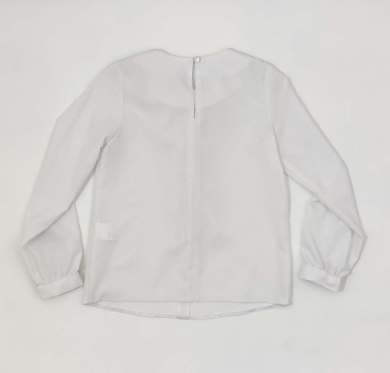 Стильная блуза для девочки (белая), 4043